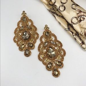 Embellished statement earrings